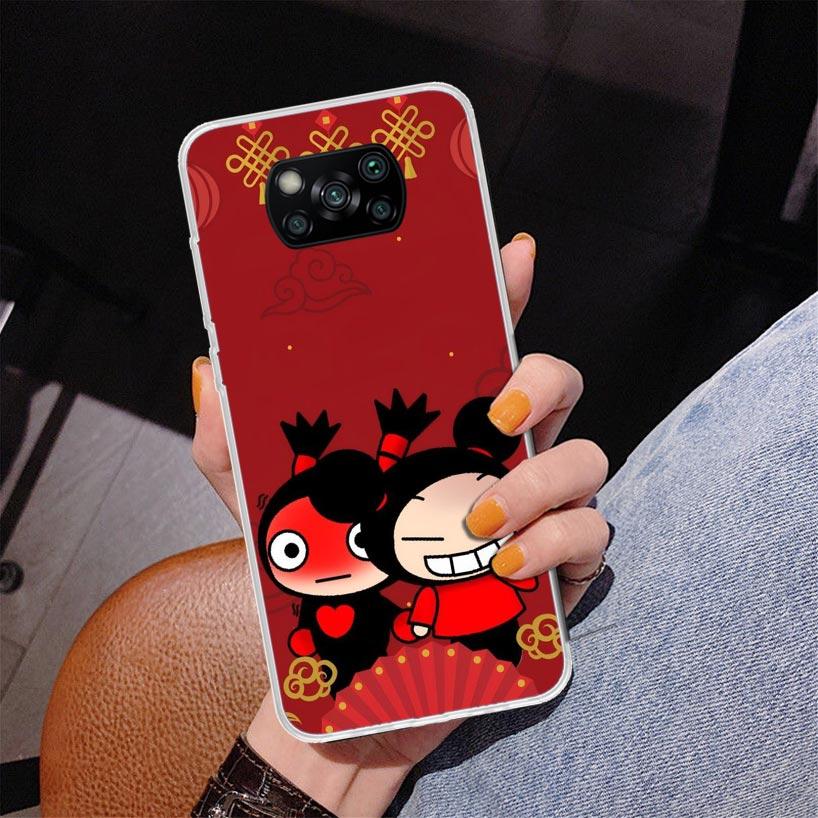 

Cute Cartoon Pucca Garu Phone Case For Xiaomi Poco X7 X6 X5 Pro F7 Ultra Redmi 15C 15 13C 13 12C 12 10 10A 10C 9 9A 9C 9T Cover Redmi 13C