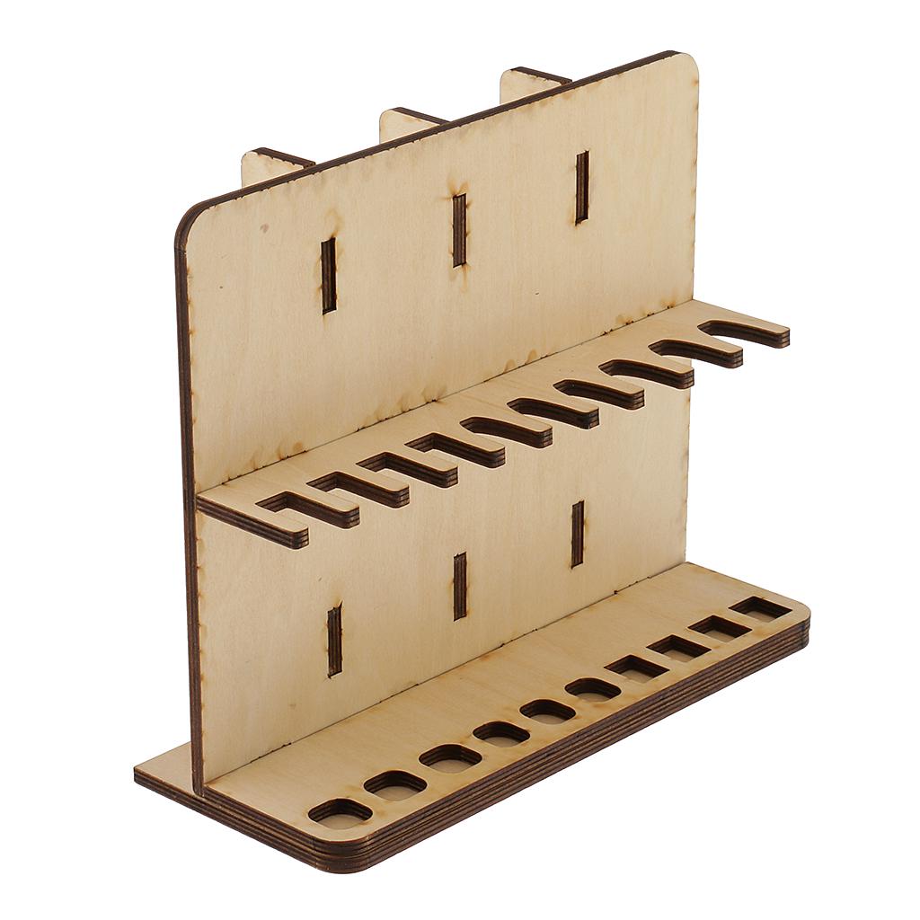 Buy Wooden Leathercrafts Tools Rack Storage Organizer Holder at