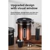 Visible Coffee Bean Storage Container Coffee Powder Sealed Container Storage with One-way Exhaust Coffee Storage Tank Coffee Beans Storage