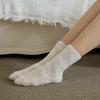 [2 Set] Fluffy Ribbon Sleep Socks 2 Pairs 3 Colors