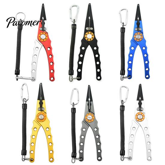 Fishing Tackle Equipment Aluminum Pliers, Saltwater Resistant Surf Tool, Braided Portable Pliers Line Cutter And Split Ring Opener for Outdoor
