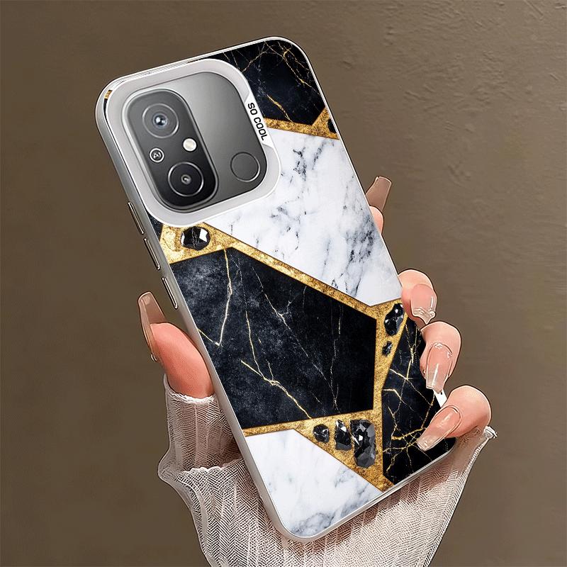 

Geometric Marble Pattern Soft Phone Case for Xiaomi Redmi 15C 15 14C 13C 12C Poco X5 X6 X7 Pro X3 F8 F7 Ultra M8 13 12 Cover Bac Xiaomi Redmi 13