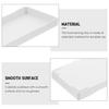 2pcs Melamine Tray White Rectangle Food Serving Plate Reusable Snack Fruit Home Party Kitchen Gadget Dessert Plates Long