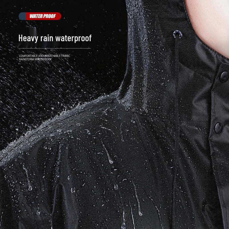 Unisex Full-Body Stormproof Raincoat Jumpsuit for Outdoor Electric Motorcycle