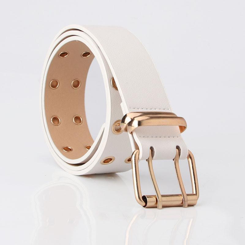 Streetwear Style Large Width Leather Belt With Iron Buckle For Party And Daily Use