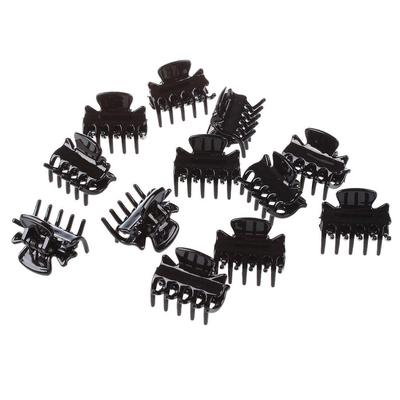 10 Claws Clamp Hairpin Plastic Hair Clip 3cm Long For Ladies Black 6Pcs Mini  Unique