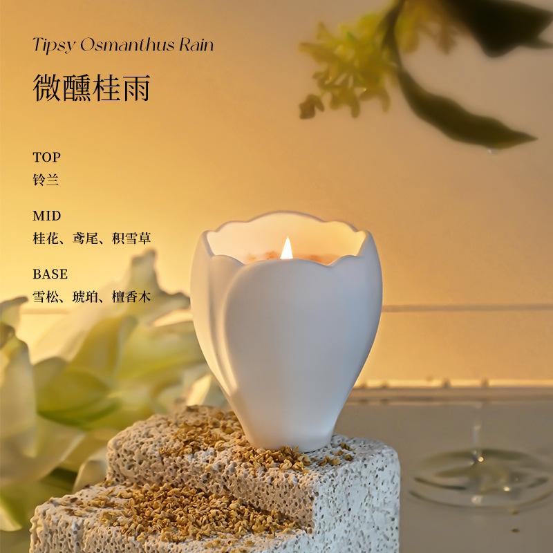 Natural Soy Enchanted Earth Candle Nature Inspired Aromatherapy Stress Relief Spa Candle Gift