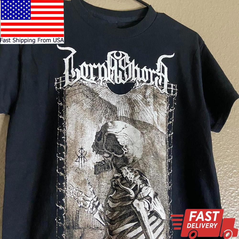 Винтажная черная хлопковая унисекс футболка Lorna Shore Все размеры S-5XL Футболка унисекс BY2084 M 1950₽