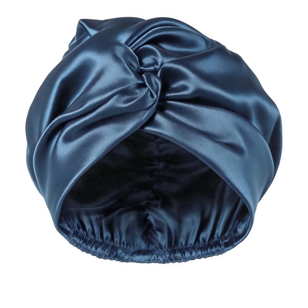 Adjustable Mulberry Silk Wrap Satin Fabric Pure Silk Turban Premium Night Sleep Cap  Curly Hair