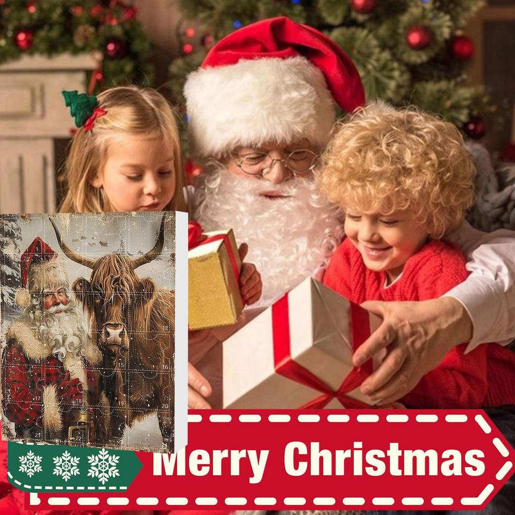 Christmas Advent Calendar 2025 Advent Calendar Highland Cow Christmas Countdown Christmas Ornaments Bulk Christmas Countdown