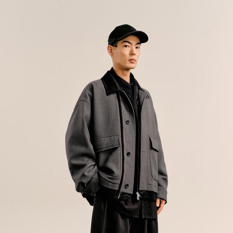 CROQUIS Men's 2024 Autumn Collared Casual Long-Sleeve Jacket