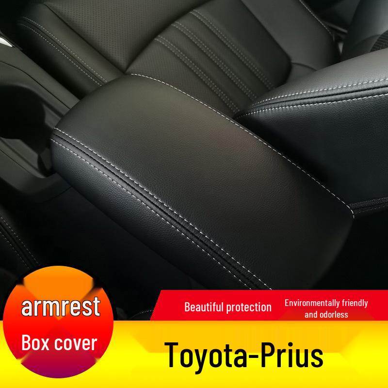 Toyota Prius 06-12 Leather Armrest Box Cover - Full Coverage Protection Pad