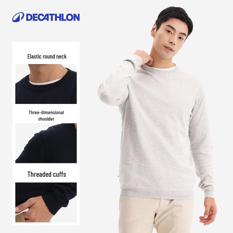 

Мужской спортивный вязаный джемпер Decathlon для гольфа с круглым вырезом XL
