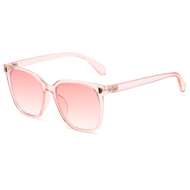 Stylish Pink Women's Sunglasses: UV Protection, Popular New Design, Slimming Large Face Fit