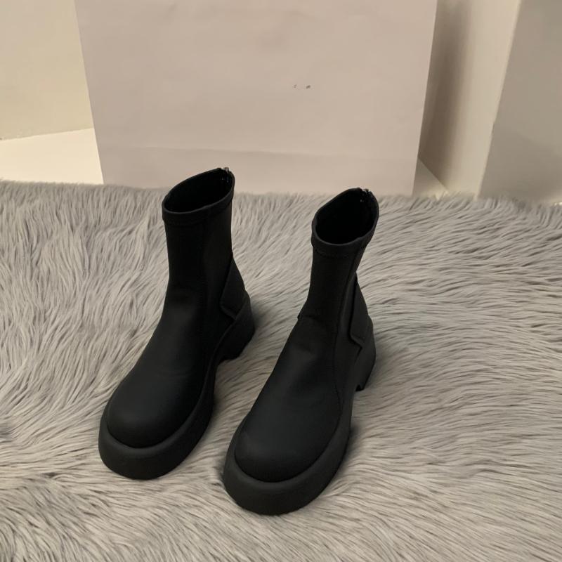 

Зимние короткие плюшевые женские ботильоны, модные женские хлопковые короткие ботильоны с круглым носком, элегантная женская обувь на квадратном высоком каблуке 40