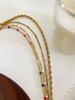 New Drip Glazed Women's Necklace Ins Style Small Fresh Collarbone Chain Summer Beach Travel Body Chain Girls Jewelry Accessories