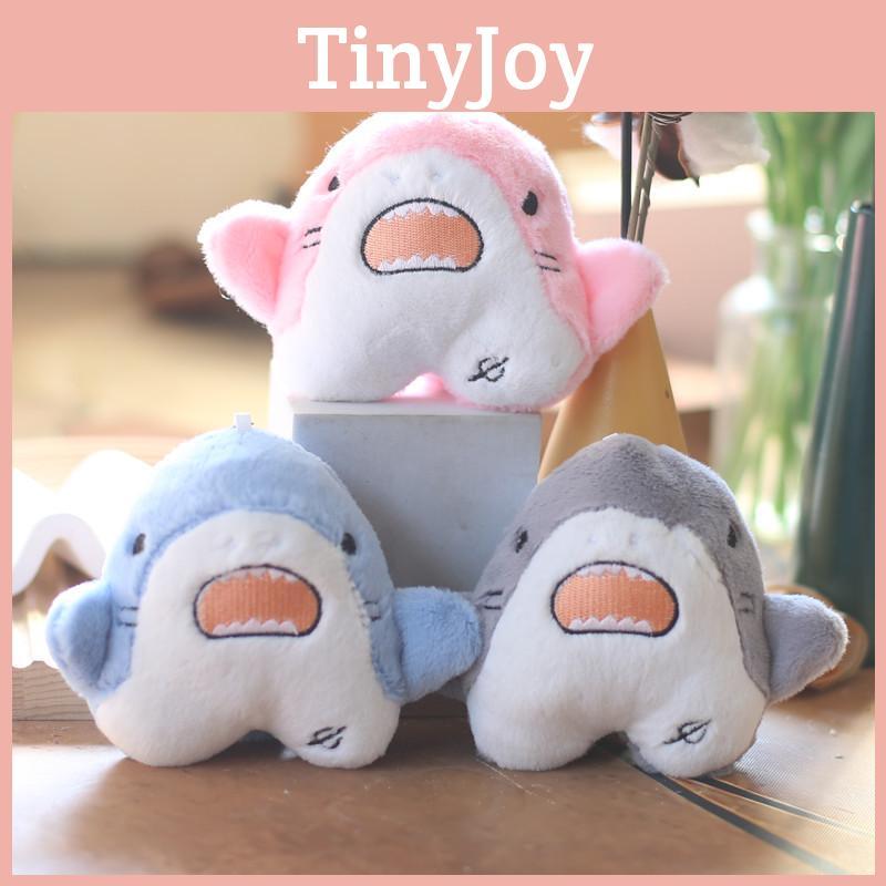 Adorable Soft Plush Shark Keychain Cute Ocean Animal Bag Charm Stuffed Toy