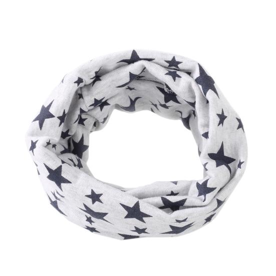 Stars Children's Cotton Neckerchief Kids Boy Girl Scarves Shawl Unisex Winter Knitting