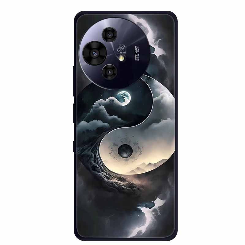 Pro pouzdro na telefon TCL 50 Pro NxtPaper Černé silikonové měkké TPU pouzdro Pro TCL 50 Pro NxtPaper 5G Zadní kryt Pouzdro 6.8" Coque Odolné proti nárazům