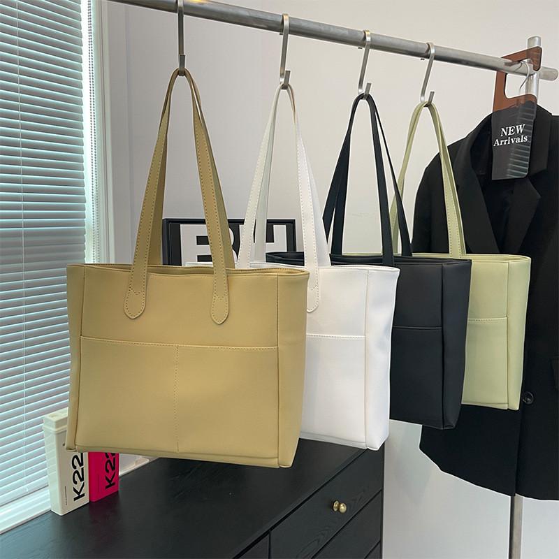 Stylish Large-capacity Street Fashion Tote Bag Pu Leather Shoulder Handbag