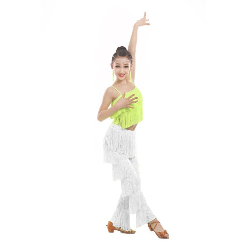 Adult & Children's Latin Dance Fringe Pants for Competition & Practice
