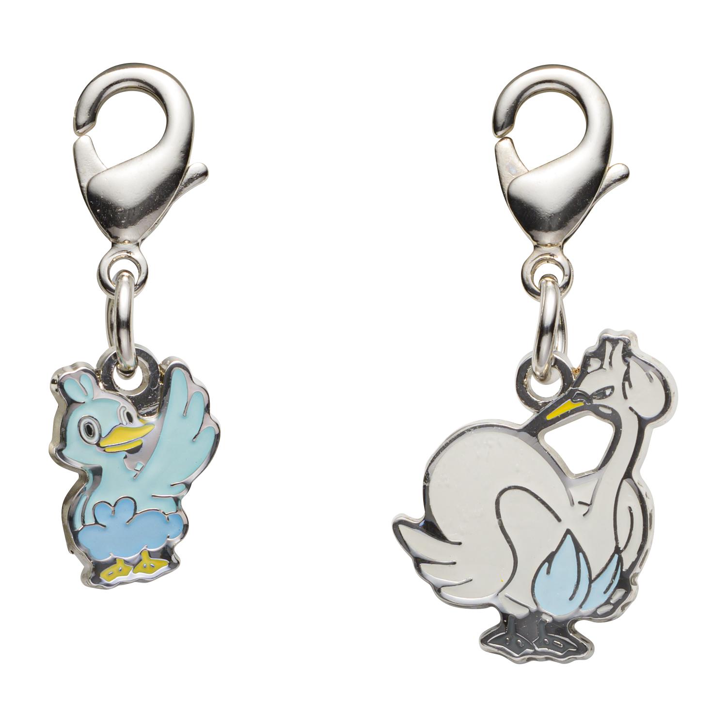 

[Pokemon] Pokemon Center National Pokedex Metal Charm Set 580 Sudowoodo & 581 Swanna