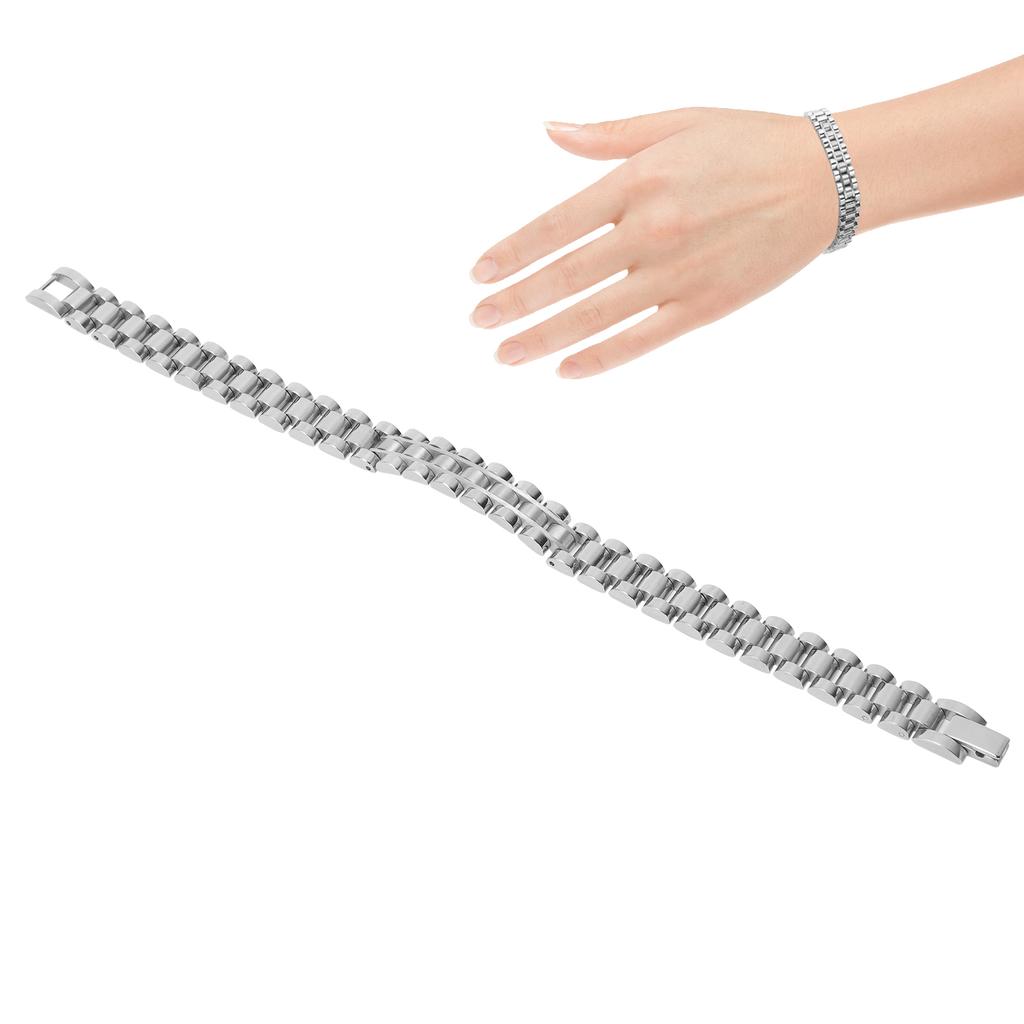 Edelstahlarmband Elegant Einfaches Armband Schmuckzubehör Geschenk Silber Weiß