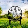 Metall Gartenkunst Weihnachtsbaum mit Erdspießen Außenhof Dekoration Feiertagsschild