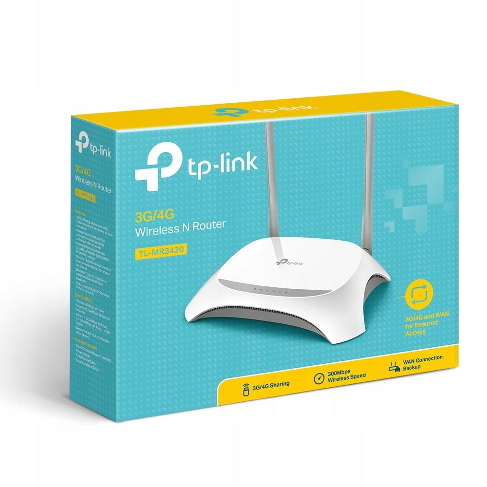 TP-Link TL-MR3420 EU Wi-Fi N router, 2 Antennas, USB 2.0 3G/4G