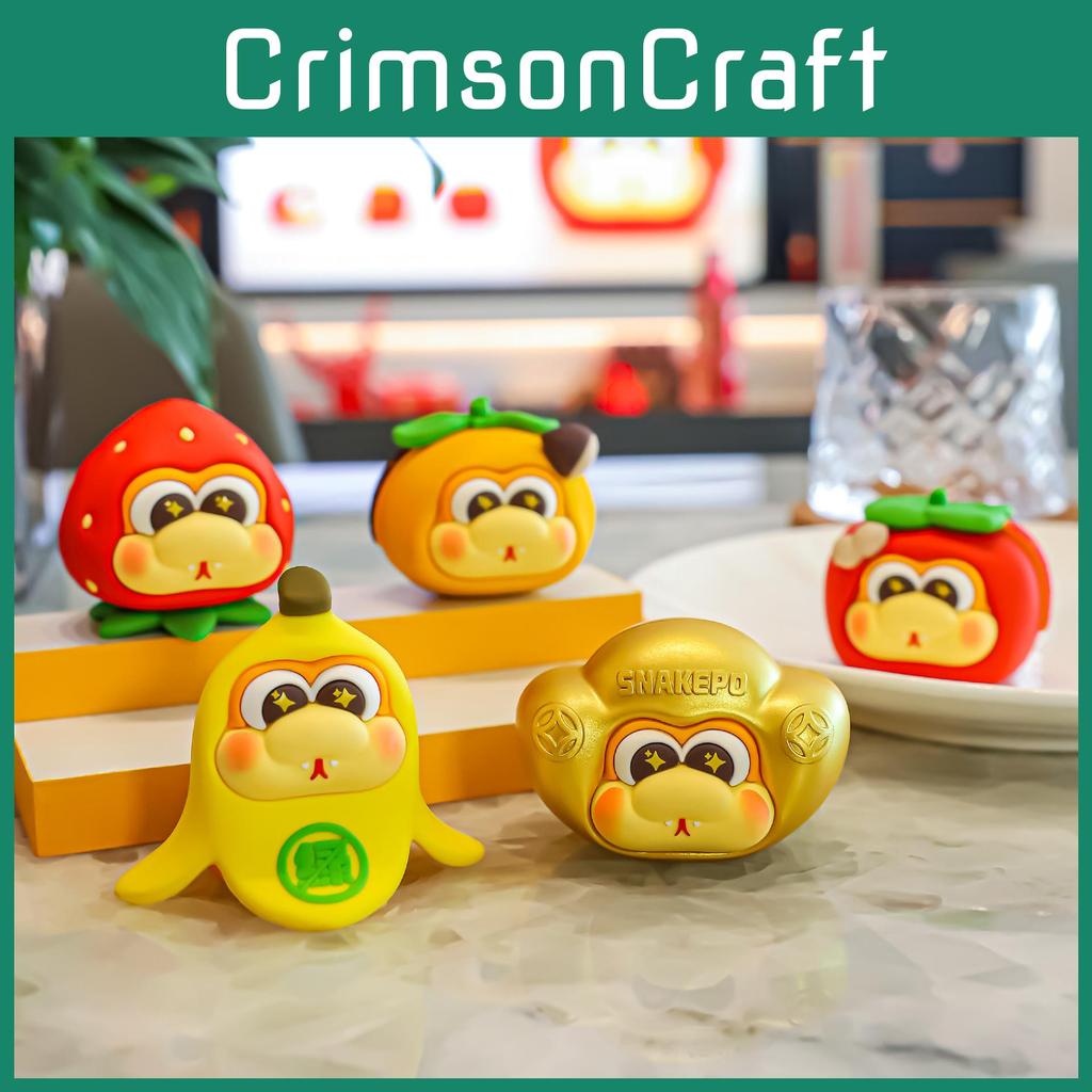 Fruits Snake Snakepo Zodiac Ornament Cutes Creatives Tabletop Toys Supplies