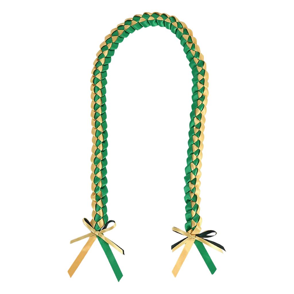 Handmade Ribbon Rope Class Of School College High School Graduation Double Necklace Leis Congratulation Party Gifts Bow Closure Jewelry For Women Men
