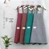 Breathable Stain-Proof Cotton Cooking Apron for Adults