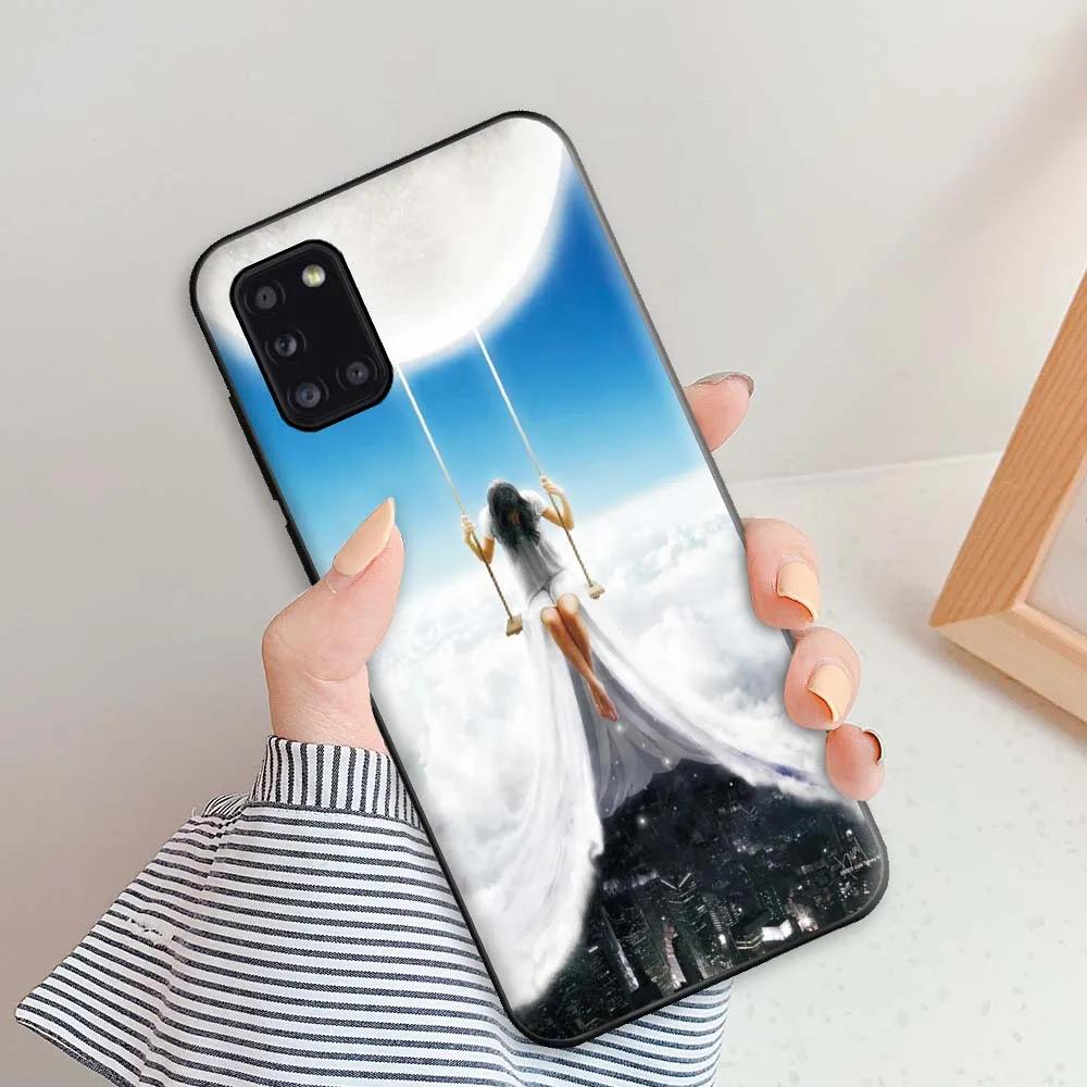 

Case For Samsung Galaxy A31Case Cover For Samsung A31 A 31 Shockproof Silicone Phone Case 6.4 For Samsung A31 Angel Cute Bumper Samsung A31
