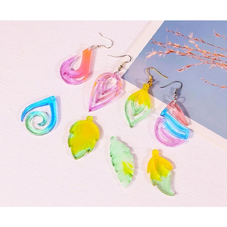 Earring Pendant Silicone Mold Heart DIY Epoxy Resin Mould Jewelry Making Tools