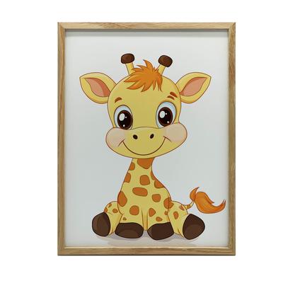 Giraffe - Decorative Poster Giraffe - Decorative Poster, 30X40 Cm, Frameless, Premium Canvas On Stretcher