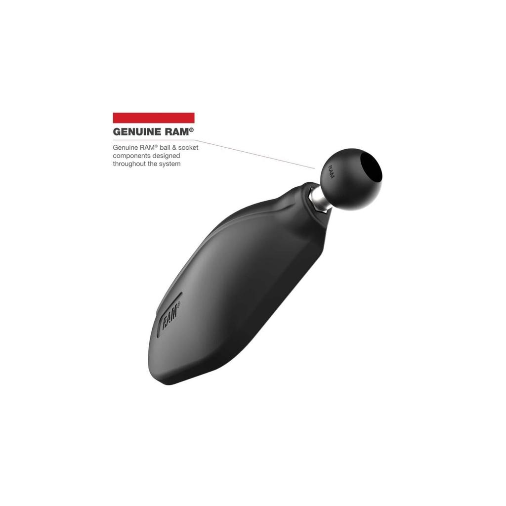 Ram Mounts Tough Mirror Single (Left Side) 1-Inch Ball, RAM-B-465LU