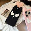 Cartoon Cute Cat Ears Angel Silicone Soft Case for IPhone 17 16 15 14 13 Pro Max 17Pro 16Pro IPhone17 IPones Women Back Cover
