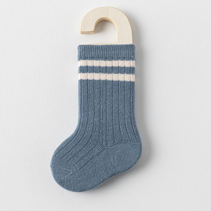 

Детские и малышовые унисекс хлопковые носки до середины икры для весны и осени (0-3 года) S: 0-1 Year, Foot Length 9-11 CM