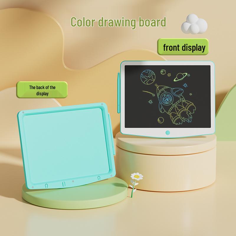 

16-Inch Kids Double-Sided Magnetic LCD Drawing & Writing Board - Colorful Handwriting & Puzzle Blackboard
