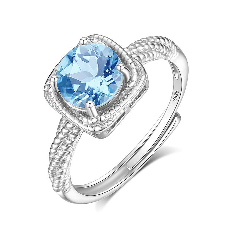 S925 Sterling Silver Ring Women Simple Stylish Daily Wear Finger Ring
