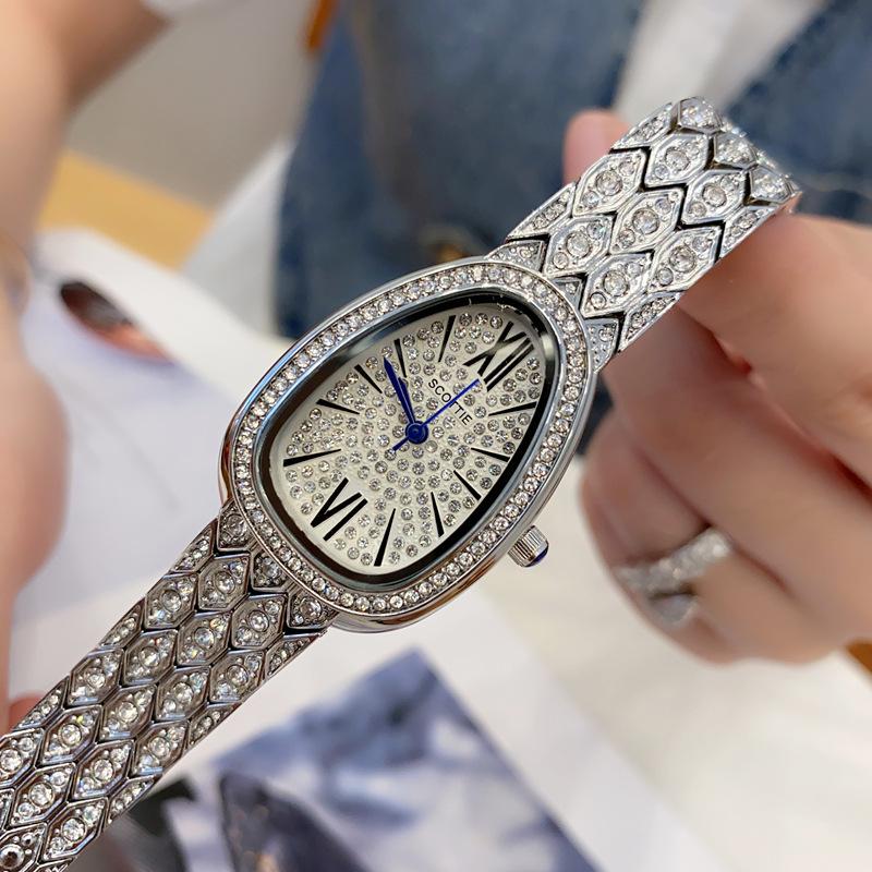 Snake Watch Snake Head Women S Watch Gypsy Star With Diamonds And Steel Belt Supply Exquisite High-End Waterproof Women S Watch
