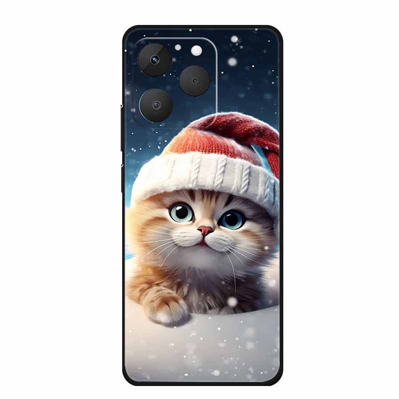 For Realme 15T Phone Case 15 T Fashion Picture Black Silicone TPU Soft Back Cover Case For Realme 15T 5G 2025 Case Realme15T Bag