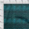 oneOone Bavlna Flex Dark Teal Blue Fabric Krokodýlí kůže Zvířecí kutily Oblečení Quilting Fabric Print Fabric By Yard 40 Inch