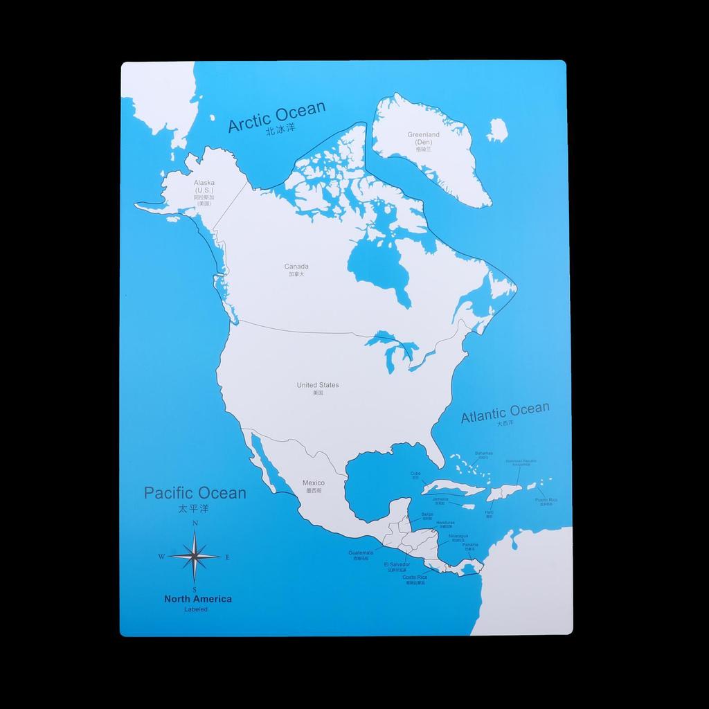 PVC Mapa Každého Kontinentu Rané Vzdělávání Dětské Dárky Učební Pomůcky Věkové Kategorie 3 Roky a Více