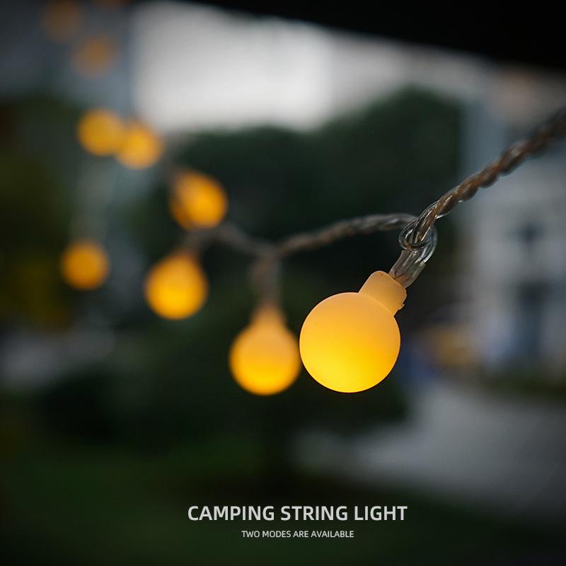 Waterproof Outdoor LED Camping String Lights - Warm Atmosphere & Party Decoration