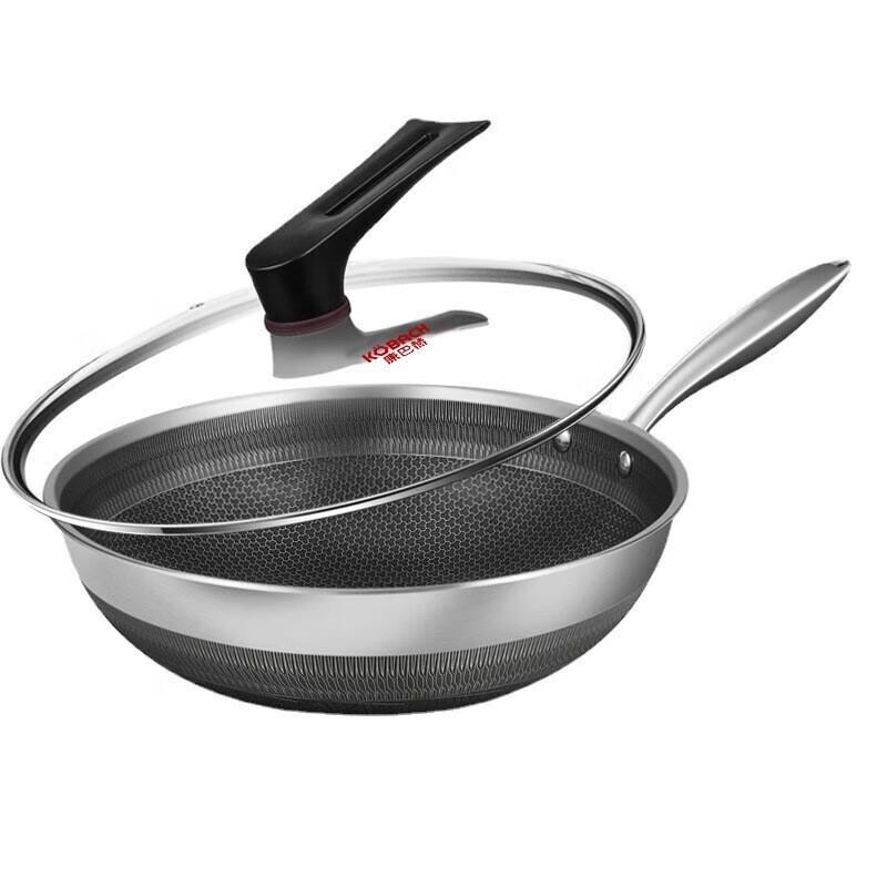 Kangbahe 304 Stainless Steel Honeycomb Wok