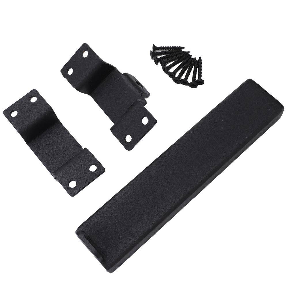 Slide Gate Latch Heavy Duty Steel Slide Gate Lock with Padlock Hole for Wooden Fences Barn Shed