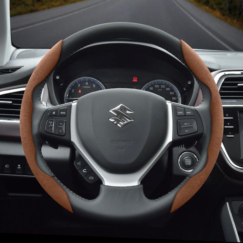 

Подходит для Suzuki Сегментированная замшевая оплетка рулевого колеса с противоскользящей пряжкой Подходит для Swift Sport Sx4 Grand Vitara Ly Jimny Solio Alto Baleno 2017 S