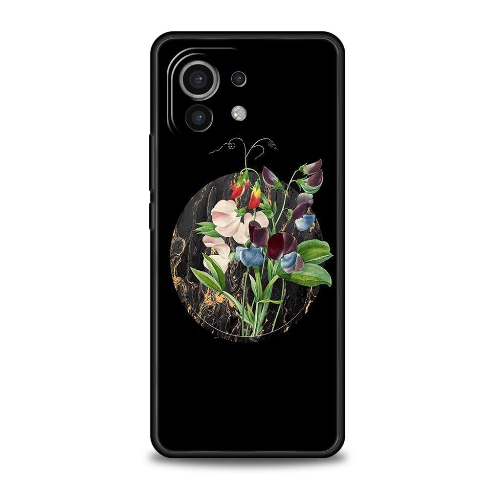 

Vintage Flower Marble Phone Case For Xiaomi Poco X4 X3 NFC F3 F4 M3 M4 Mi Note 12T 10 12 11 Ultra 11T Pro 10T Lite 9T 5G Cover Xiaomi 12