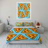 Pizza Slice Pattern Bedding Bedding Duvet Cover Set Duvet Cover Pillowcases (1 * Duvet Cover 2 * Pillowcases, without duvet insert)